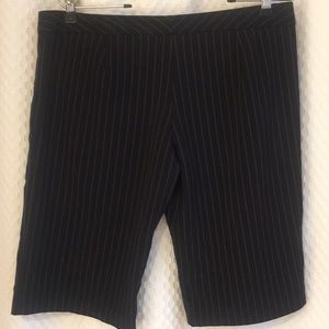 Black pin striped shorts—Vintage— #133